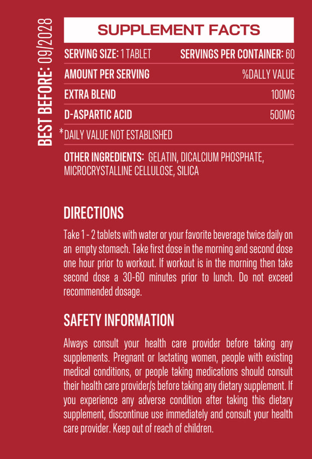 DAA D-Aspartic Acid for Optimal Testosterone Support and Hormonal Balance